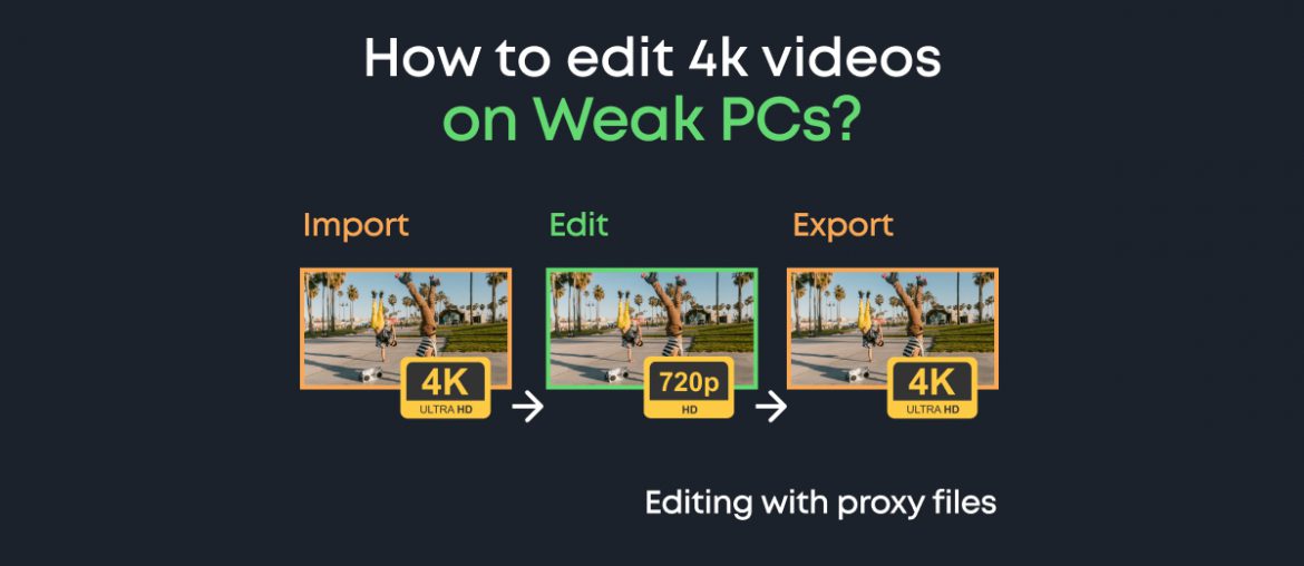Proxy Video Editing: How to Edit 4K or 8k Videos on Weak PCs