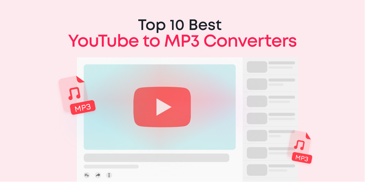 Optage Vejfremstillingsproces uregelmæssig Top 10 Best YouTube to MP3 Converters - ANIMOTICA Blog