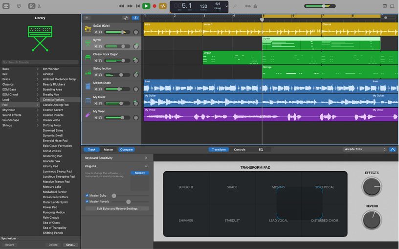 GarageBand is one of the Top 18 Free Music Making Software for Beginners