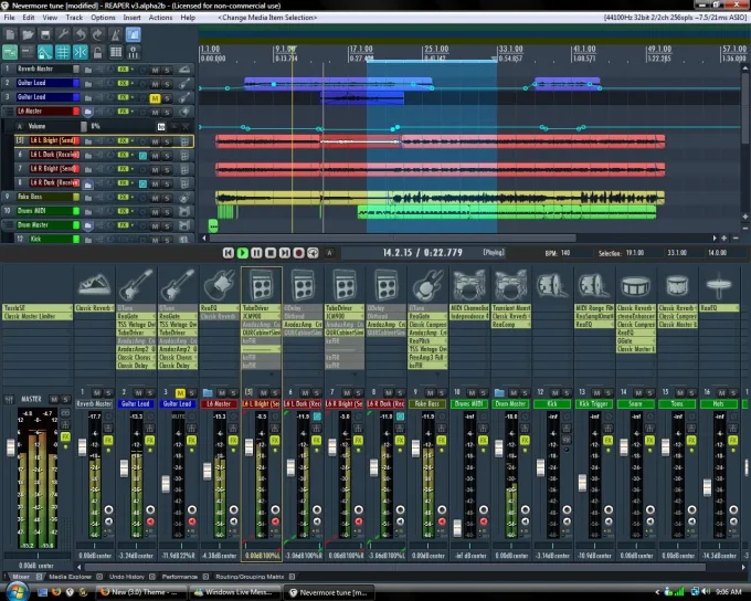 Reaper is one of the Top Free Music Making Software for Beginners