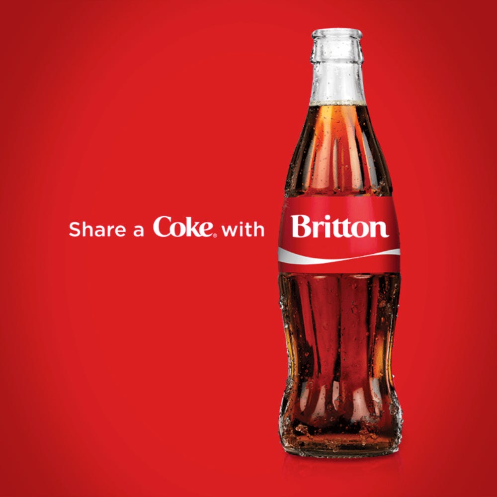 Coca-Cola's the Share a Coke campaign is a great example of successful UCG content